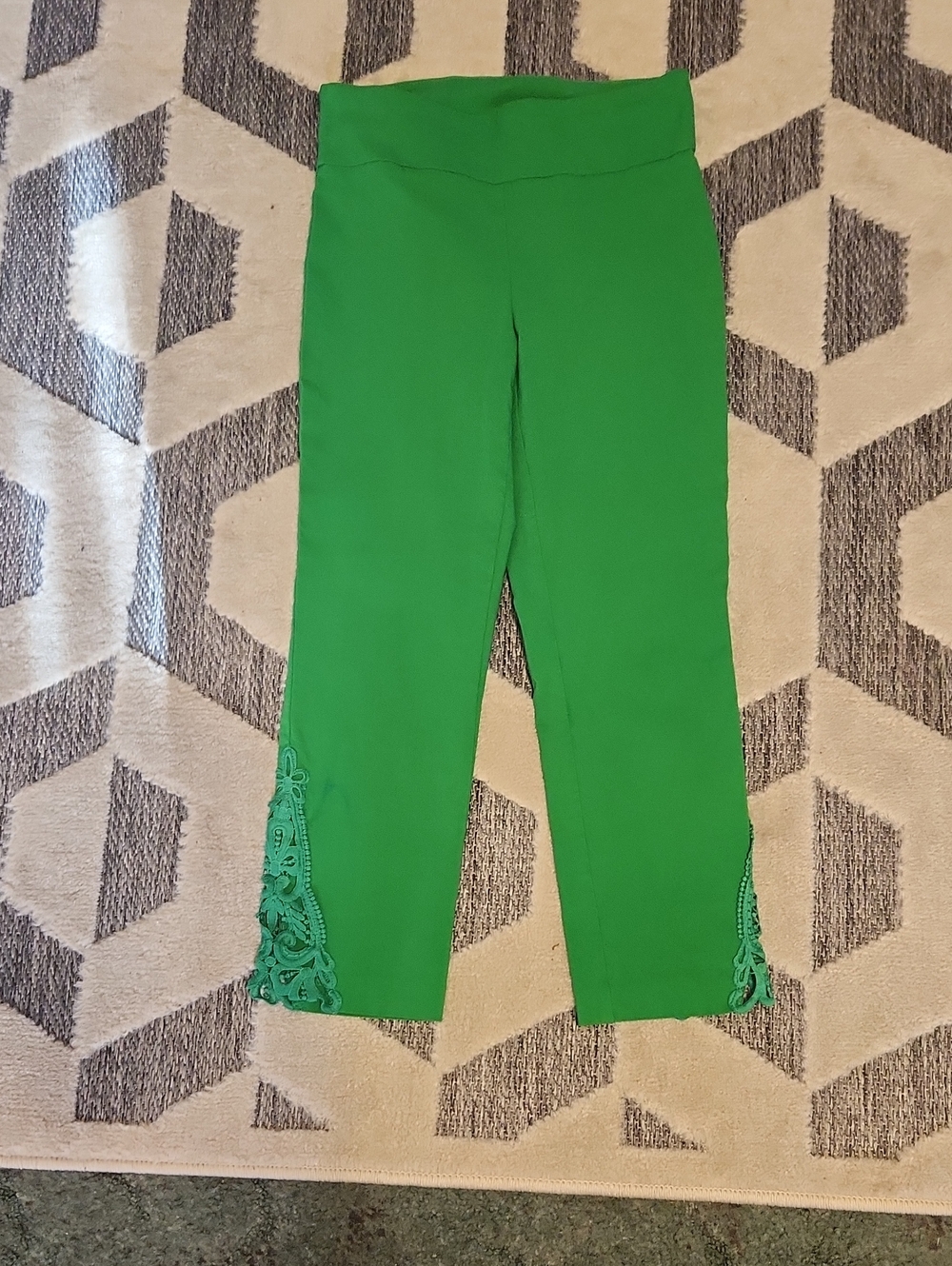 Attyre Petite Bright Green Stretch Skirt